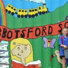 Abbotsford School pupils (from left) Anika Perenara (10), Reilly Hosking (11), Tyla Brookes (10)...