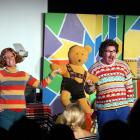 Actors Kylie Milne and Daryl Wrightson perform The Loose Dick Kiddies Show. Photo supplied.