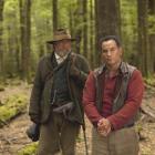 Actors Ray Winstone (left) and Temuera Morrison star in the manhunt western Tracker, shot on...
