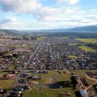 Aerial photograph of Mosgiel. Photo by ODT.
