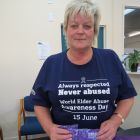 Age Concern Otago social worker  Marie Bennett, preparing information for World Elder Abuse...
