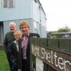 Aiming for independence . . . Dunedin Night Shelter Trust board members (from left) chairman Dave...