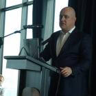 Air New Zealand chief executive Christopher Luxon speaks at the Queenstown Chamber of Commerce...