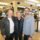 Airspresso Cafe co-owner Jim Hickey (left) with kitchen designer Nils Danielsen (centre), and...