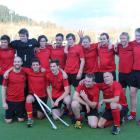 Albany A celebrates its fourth win in a row in the premier men's club final at the McMillan...