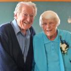Alfred and Bernice Sullivan on their 65th wedding anniversary yesterday. Photo by Christine O...