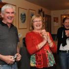 Alison Shanks' parents Roy and Kay and sister Nicola leap to their feet in their Dunedin home as...