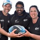 All  involved with the Touch Blacks are (from left) Dunedin's Damian Burden, Rahul Das and Toni...