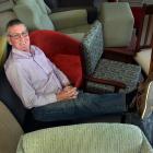 Allan Brown relaxes after working for nearly 40 years in the furniture business. Photo by Peter...