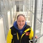 Allandale Park employee Gemma Clarkson inside the nearly complete Dunedin City Council dog pound,...