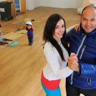 Salsa Moves dance studio owners Alfonso (37) and Kate (25) Rios practise some of their dance...