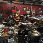 Carolyn and Rodney Hogg at home in the former Kenmure Intermediate homecraft building, one of 19...