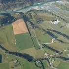 An aerial view of some of the land that would be divided  for residential homes in the Shotover...