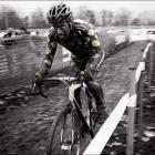 An American Cyclocross competitor takes on icy, high-speed, off-road conditions similar to what...