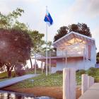 An architect's sketch of the $575,000 operations base that Coastguard Queenstown wants to build...