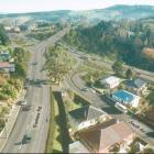 An artist's impression of proposed changes to State Highway 1 at Lookout Point along Dunedin's...
