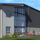 An artist's impression of the exterior of the proposed Clutha Recreation Centre. Graphic supplied.