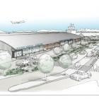 An artist's impression of the proposed  passenger terminal. Image supplied.