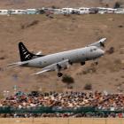 AN RNZAF P3 Orion performs a fly-past during the 2006 Warbirds over Wanaka air show. Photo by...