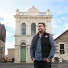 Angus Muir has been lighting up Oamaru with his creative art installations and projections. Photo...