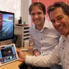 Animated Research Ltd chief executive Ian Taylor (right) and app project leader John Rendall with...