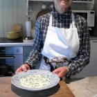 Ann Barsby with her eel soup. Photo by Ellie Constantine.