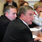 Answering city councillors' questions about the Otago Stadium are Carisbrook Stadium Trust...