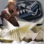 Architect Fred Van Brandenburg with works at his business in Dunedin. Photos: Architecture Van...