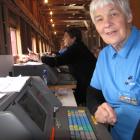 Noeline Stoddart, of Dunedin, at the Roxburgh trots. She has been working the totes for 60 years.