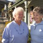 Arrowtown locals and longtime friends Evelyn Dennison (left) and Mary May were overjoyed to share...
