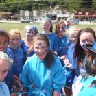 Arthur House year 9 girls decked out in blue.