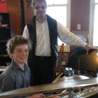 Ashby School of Music pupil Angus Swale (12) relaxes with Trinity College of London examiner...