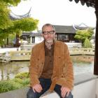 Assoc Prof Jonathan Stalling visits Dunedin's Chinese Garden at the weekend. PHOTO: LINDA ROBERTSON