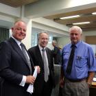 Associate minister of transport Craig Foss (left) with NZ Transport Agency southern regional...