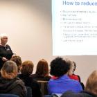 At a healthy lifestyle seminar in Dunedin yesterday were (from left) Stroke Foundation community...
