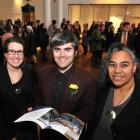 At the launch of the draft Dunedin arts and culture strategy last night are (from left) Dunedin...