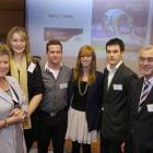 Athletes Scholarship recipients with NZ Academy of Sport and Sport and Recreational NZ members in...