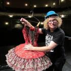 Auckland comedian Te Radar visits the Oamaru Opera House yesterday.  Photo by Andrew Ashton.