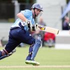 Auckland's Colin Munro sets off for a run during his team's HRV Cup twenty/20 match against Otago...