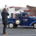 Australian photographer Chris Searl takes images of a model wearing Bing, Harris and Co garments...