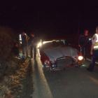 An 18-year-old is arrested by police following a pursuit involving this 1973 Daimler near Oamaru...