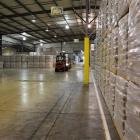 Bags of milk powder at Fonterra’s Edendale processing site. Photo by Allison Beckham.