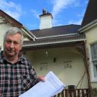 Balclutha pensioner Bruce Graham says rates rises will force him out of his Clyde St home. Photo...