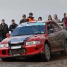 Balclutha's Dean Bond and co driver Allison Glover on their way to victory in  the Catlins Coast...