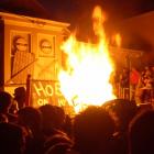 The party heats up in Hyde St. Photo by Emily Menkes