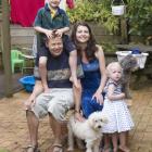 Ben and Rachel Martin with their children, Daniel and Elizabeth, and their dogs, Zeki and Freud,...