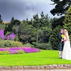 Ben and Sian Sim at their Larnach Castle wedding in March. SVZ PHOTOGRAPHY.