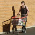 Ben Stevenson (21), an Otago Polytechnic building and carpentry student, takes advantage of a...