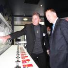 Big Picture Wine founder Phil Parker, of Cromwell, explains the concept of an aroma room to Prime...