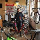 Bike Otago owner Kashi Leuchs says eBikes eliminate the problem of Dunedin's wind and hills for...